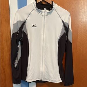 Mizuno White and Black Athletic Jacket